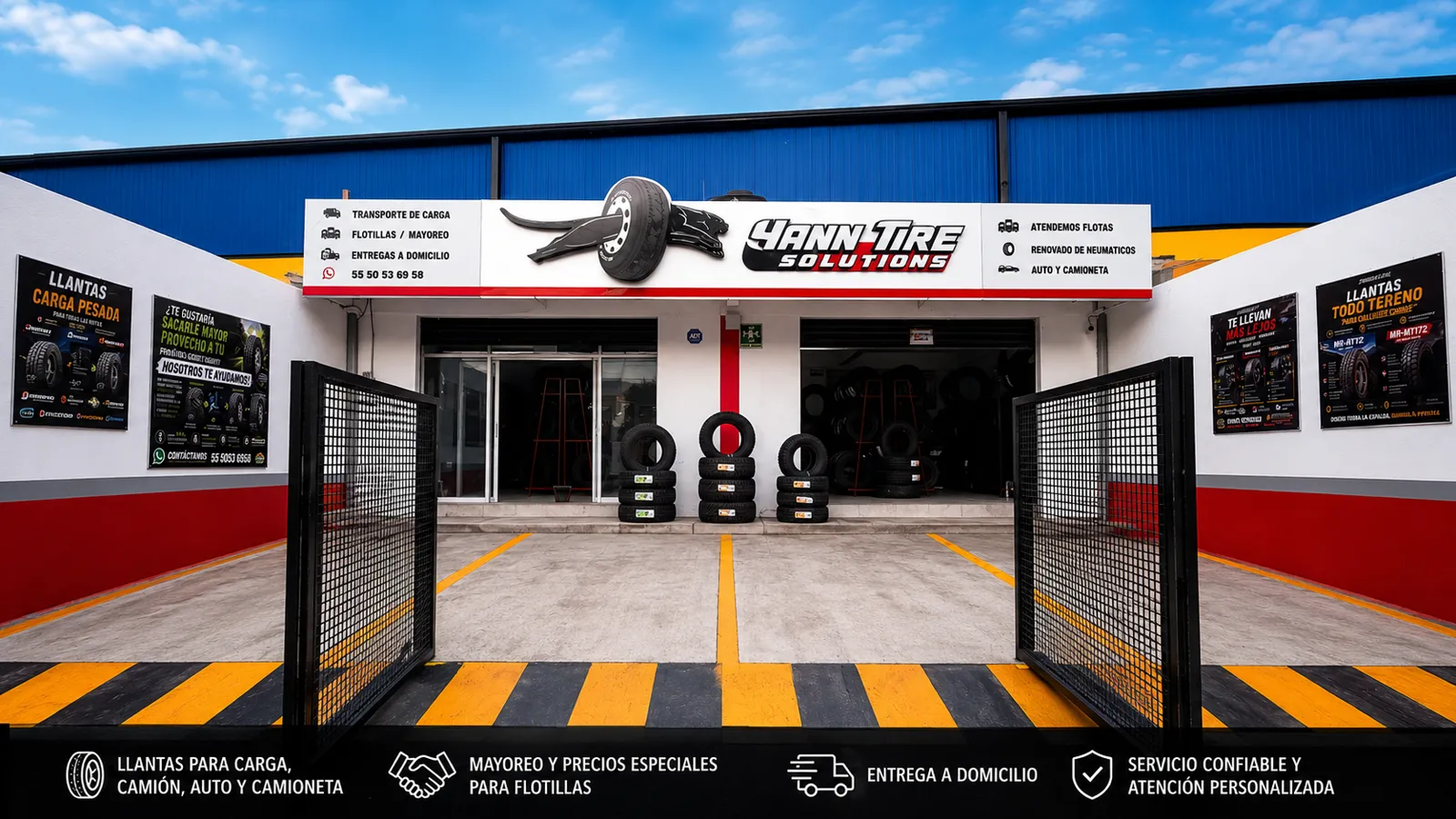 Fachada de la sucursal Yann Tire Solutions en Tultitlán